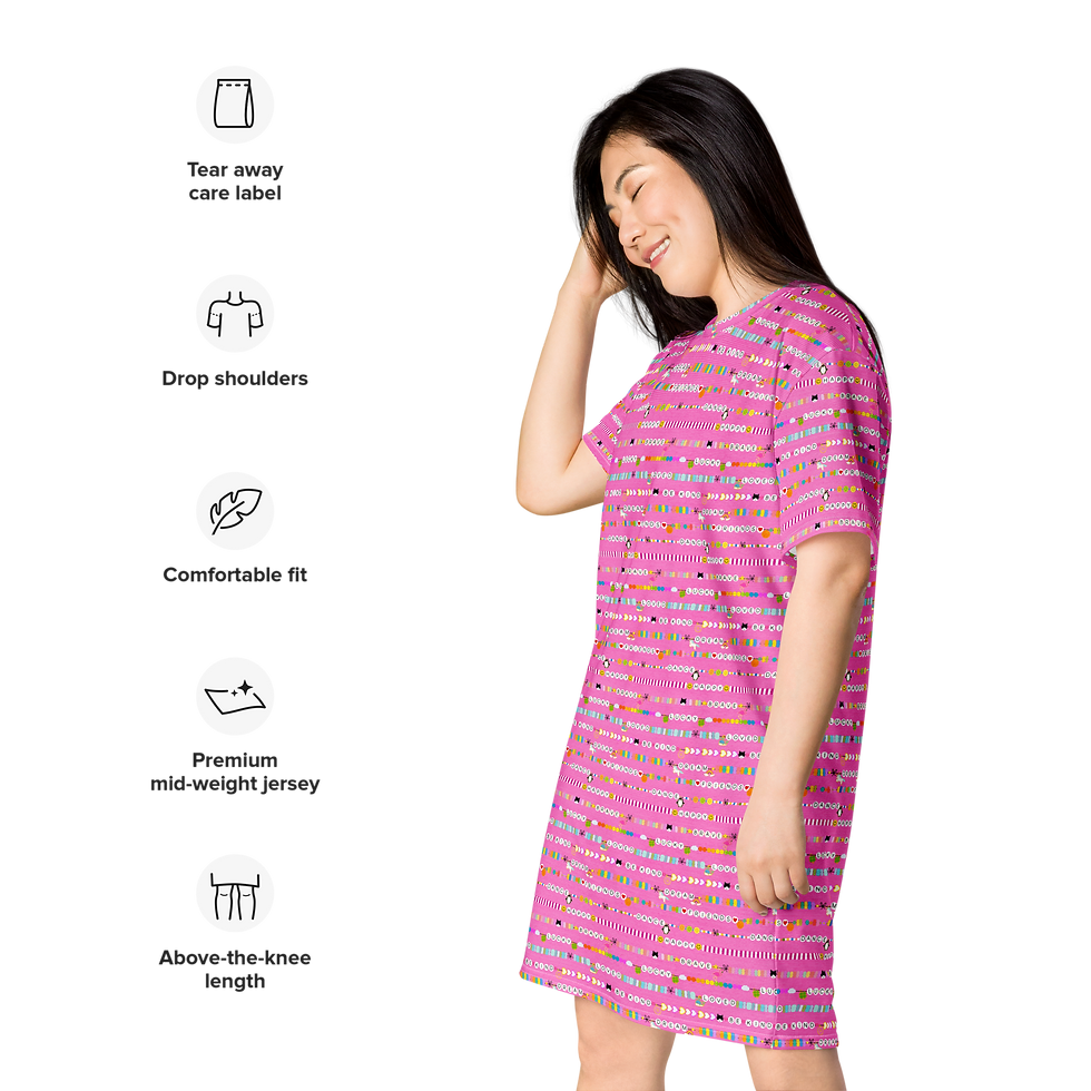 Thumbnail: Friendship Bracelet - T-shirt dress