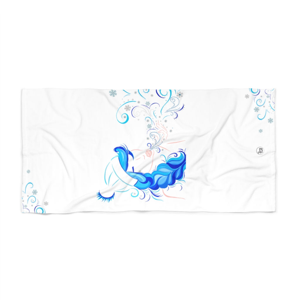 Winter Girl Beach Towel