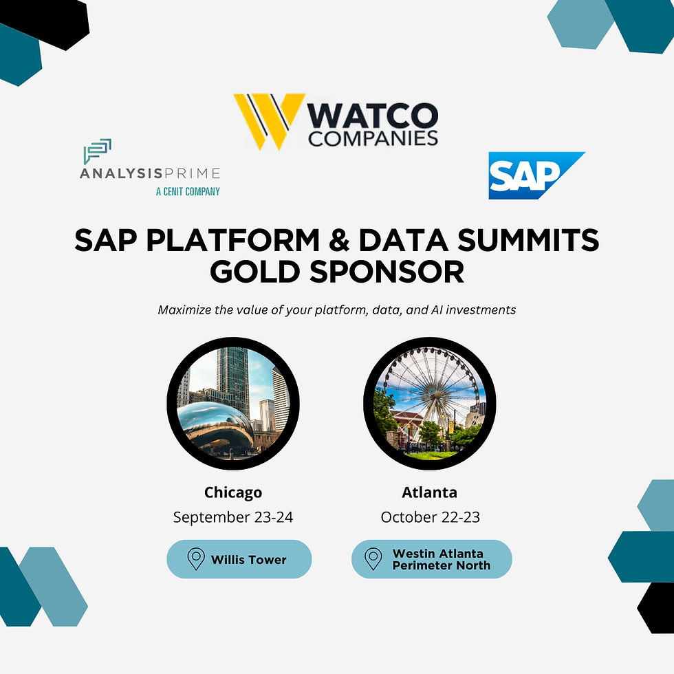 Driving Value with SAP Business Data Cloud: Join Us at the Platform & Data Summits