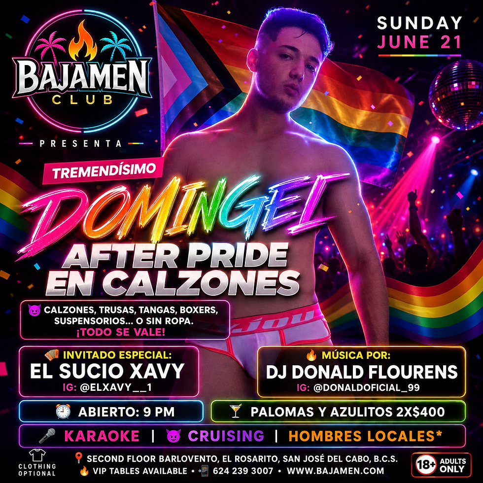 Domingei Underwear Party Returns: After Pride with El Sucio Xavy