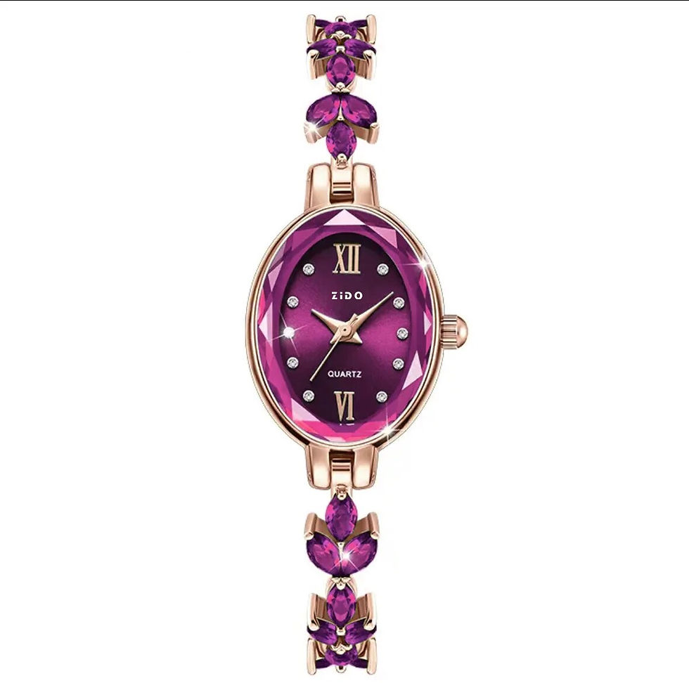 Thumbnail: UTHAI V22 Women's Watches Light Luxury Diamond Inlaid For Clover Watch Waterpro