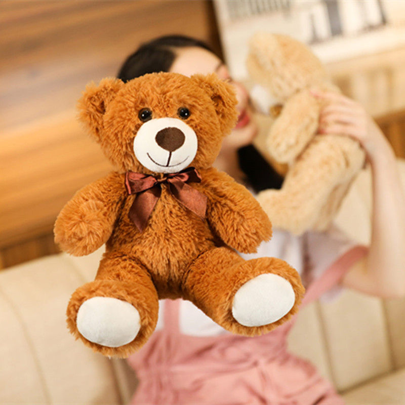 Thumbnail: 35CM Cute Colorful Bow Tie Bear Doll Plush Toy Hug Bear Doll Children Birthday 