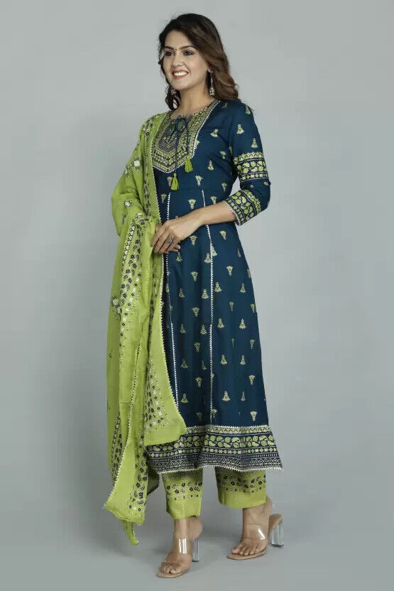 Miniatura: Women Kurti Set Indian Salwar Kameez Suit Dress Party Wear Designer