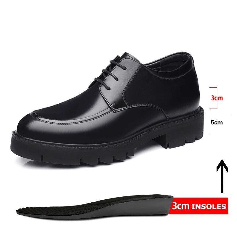 Thumbnail: 8-10cm Height Increasing Shoes for Men Summer Autumn Inside High Shoes Men's Ho