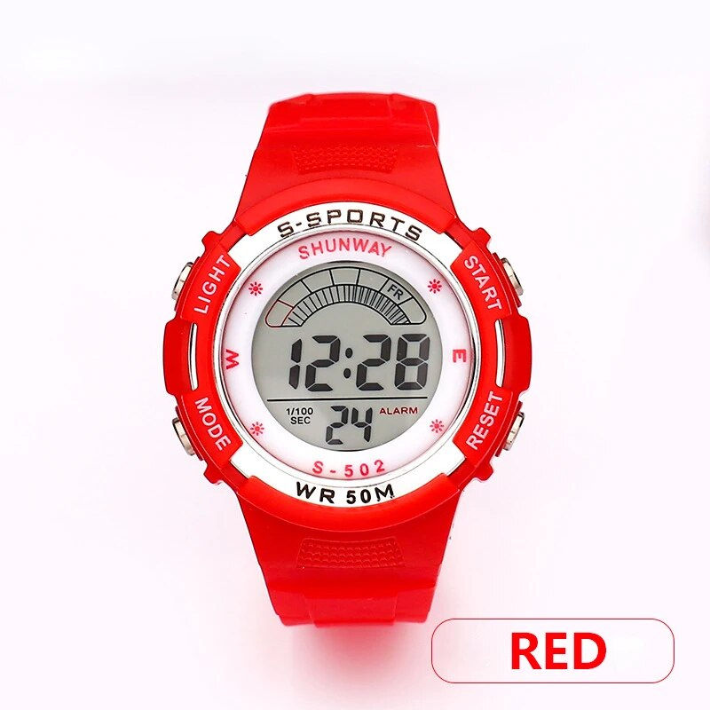 Thumbnail: UTHAI CE02 Kids Children's Watch Electronic Quartz WristWatch for Boy Girl 50m 