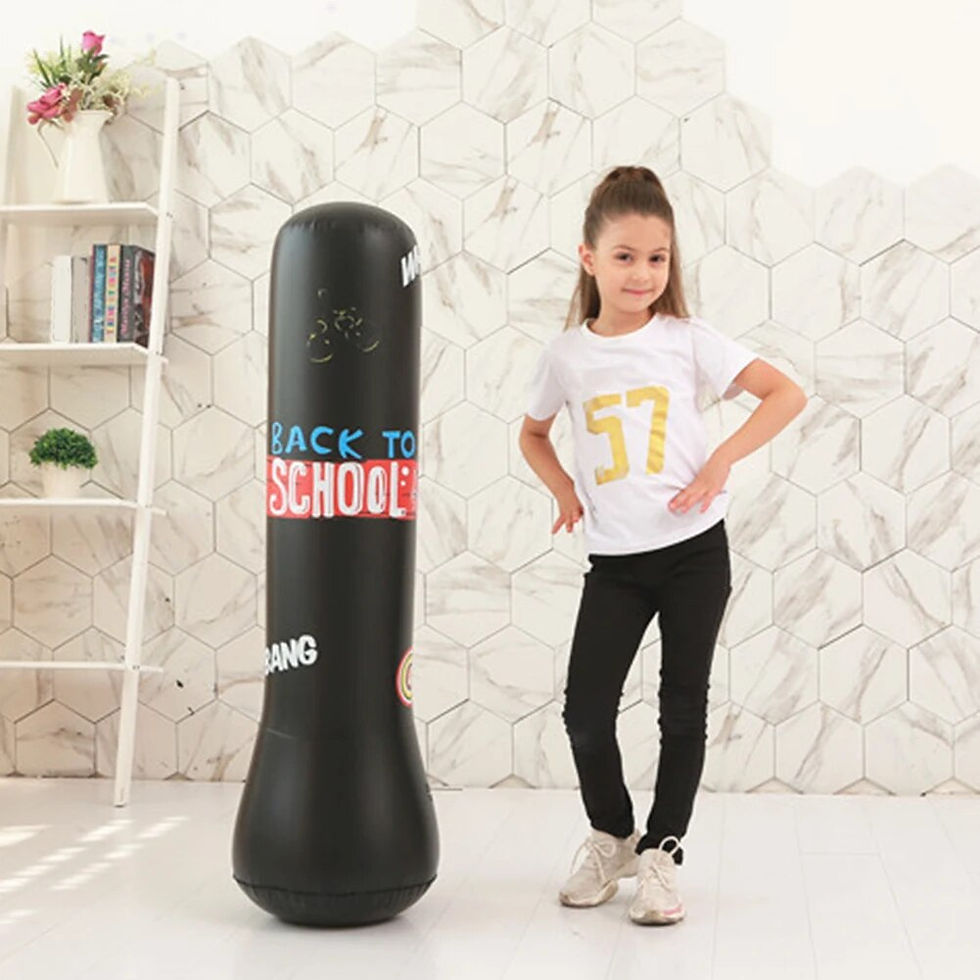 Thumbnail: Inflatable Punching Bag Gym Fitness Boxing Training  Sandbag Stress Relief Toys