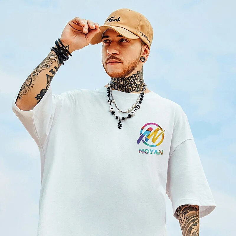 Miniature : ZAZOMDE Harajuku Oversized T-shirt Men Summer Cool Unisex Tops Hip Hop Funny Pr