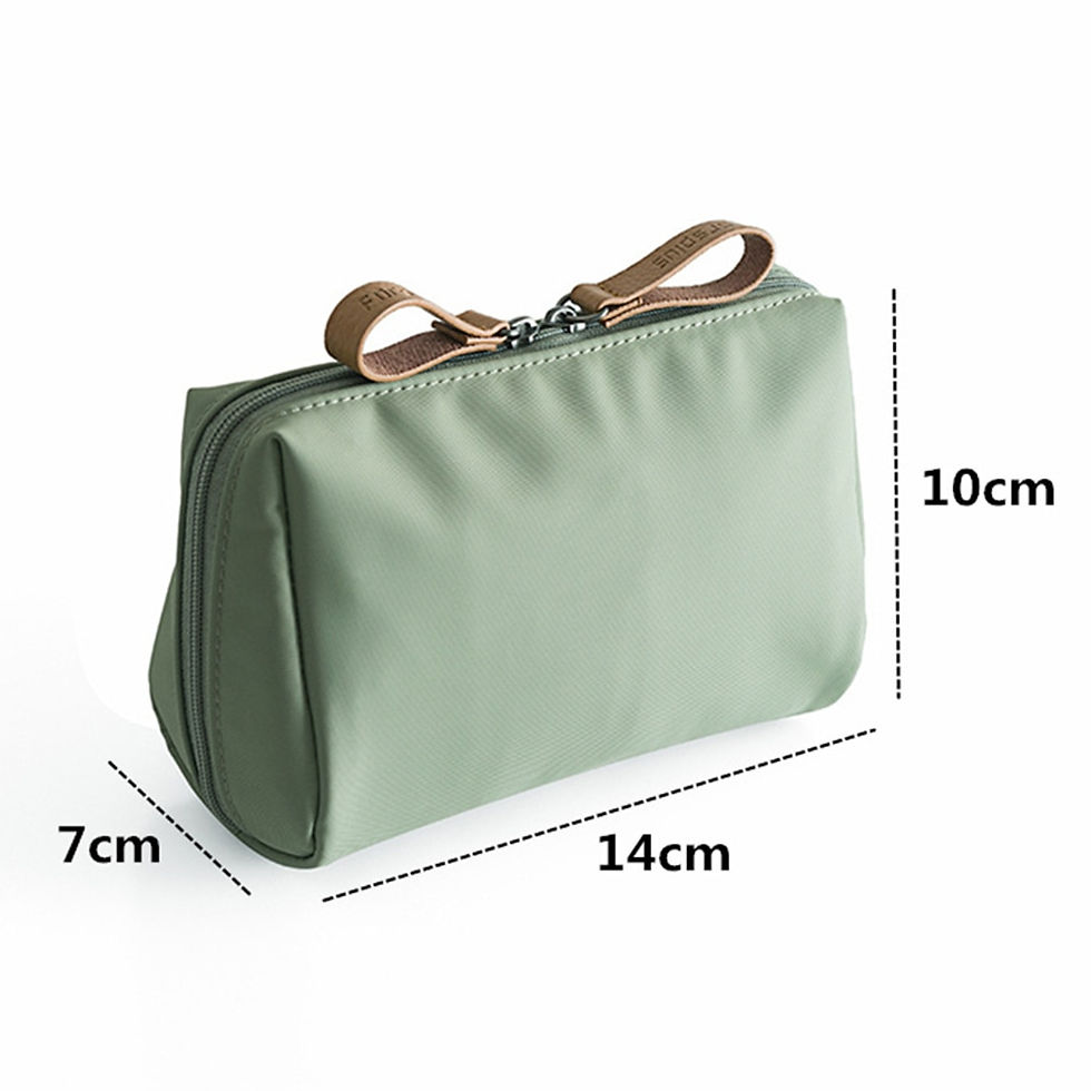 Thumbnail: Travel Cosmetic Bag Small Mini Portable PU Makeup Bag Women Waterproof Bathroom