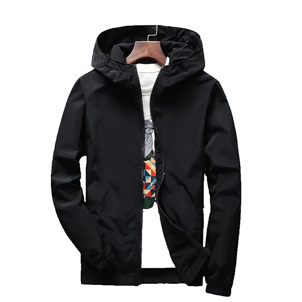 Thumbnail: 2023 Spring And Autumn Male New Fashion Casual Windbreaker Hooded Zipper Coats 