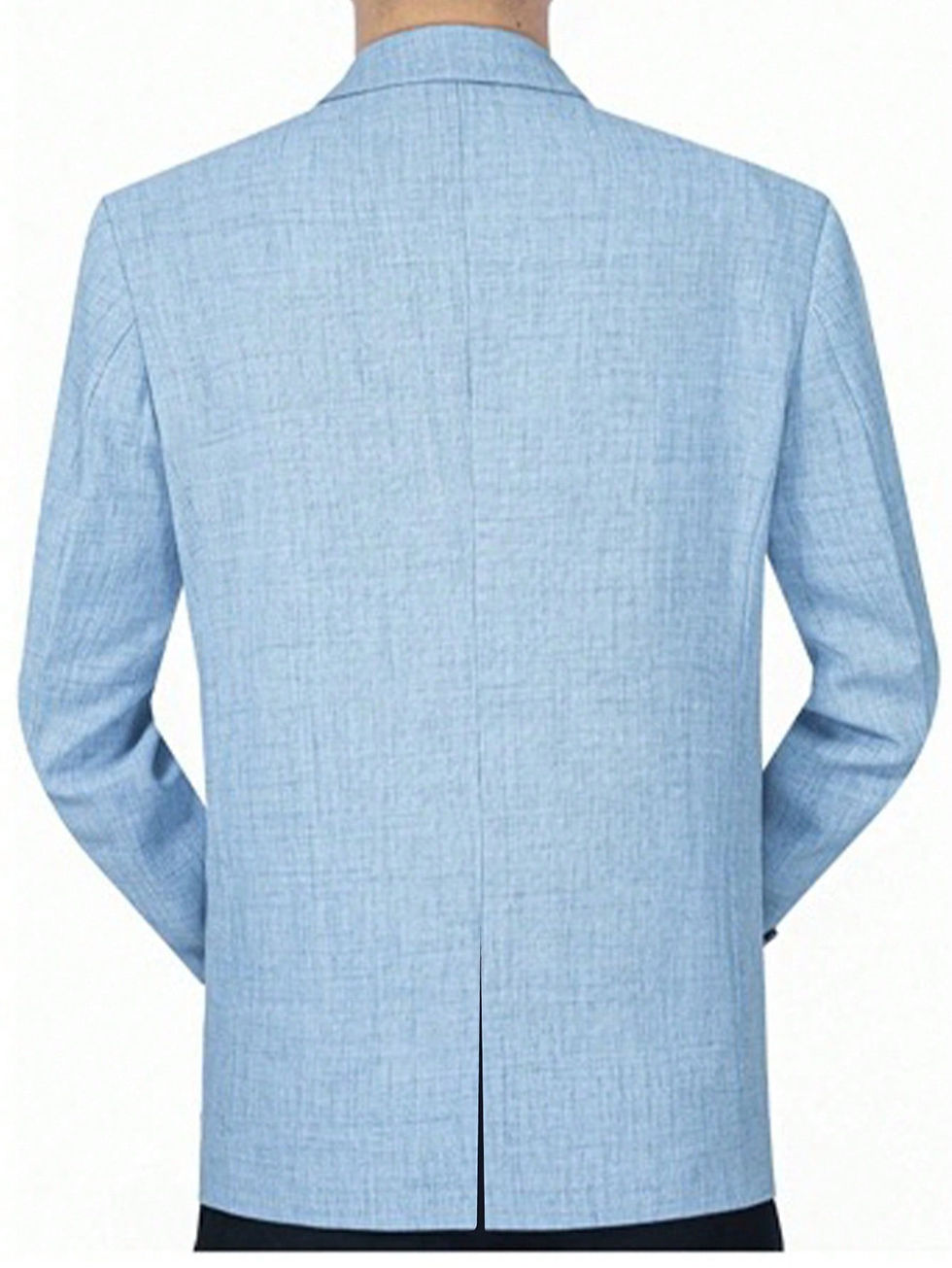 Thumbnail: Grayish-Blue Classic Men's Business Suit, Fashionable Casual Suit Jacket, Indoo