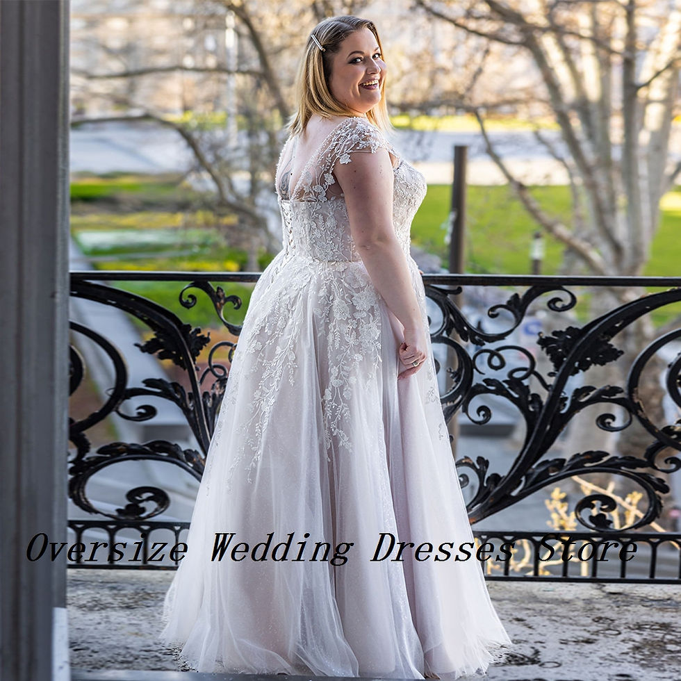 थंबनेल: Elegant Strapless Wedding Dresses with Lace 2024 Summer New Sleeveless Soft Tul
