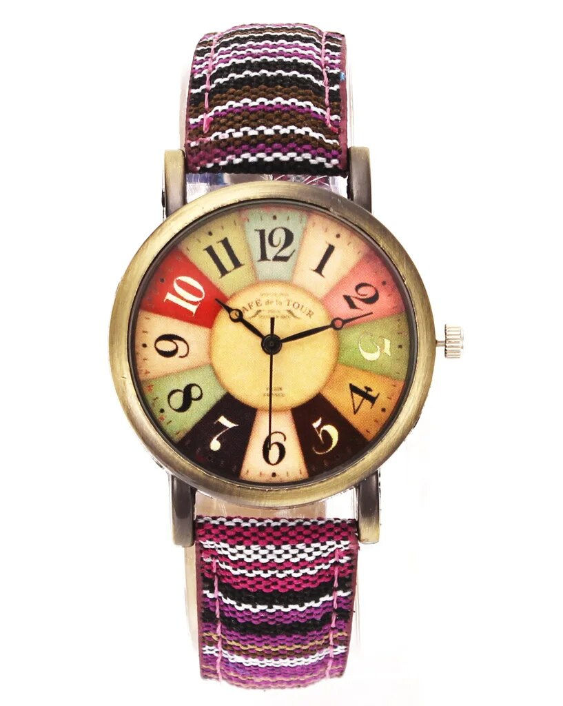 Imej kecil: Popular Movie Pattern Retro Watches Unisex Men Women Military Camouflage Belt D