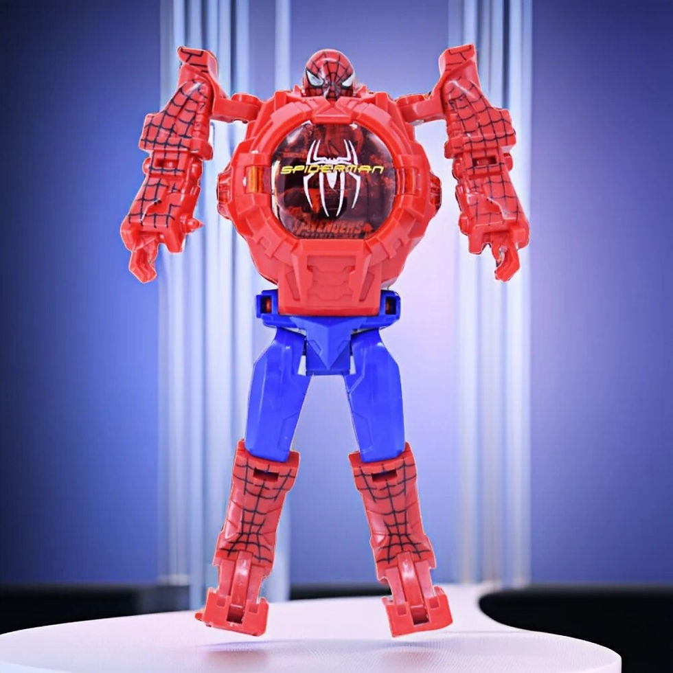 Thumbnail: Light Digital Children Watches Boys Cartoon Robot Transformation Wristwatch Toy