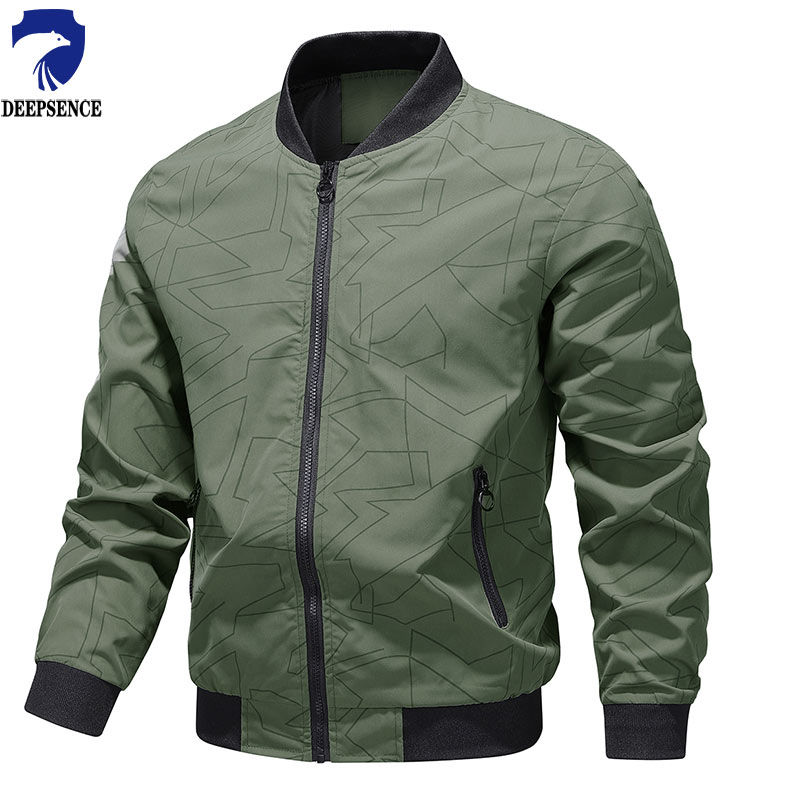 ภาพขนาดย่อ: 2024 New Spring and Autumn Pilot Jacket Men's Floral Fashion Slim Men's Casual 