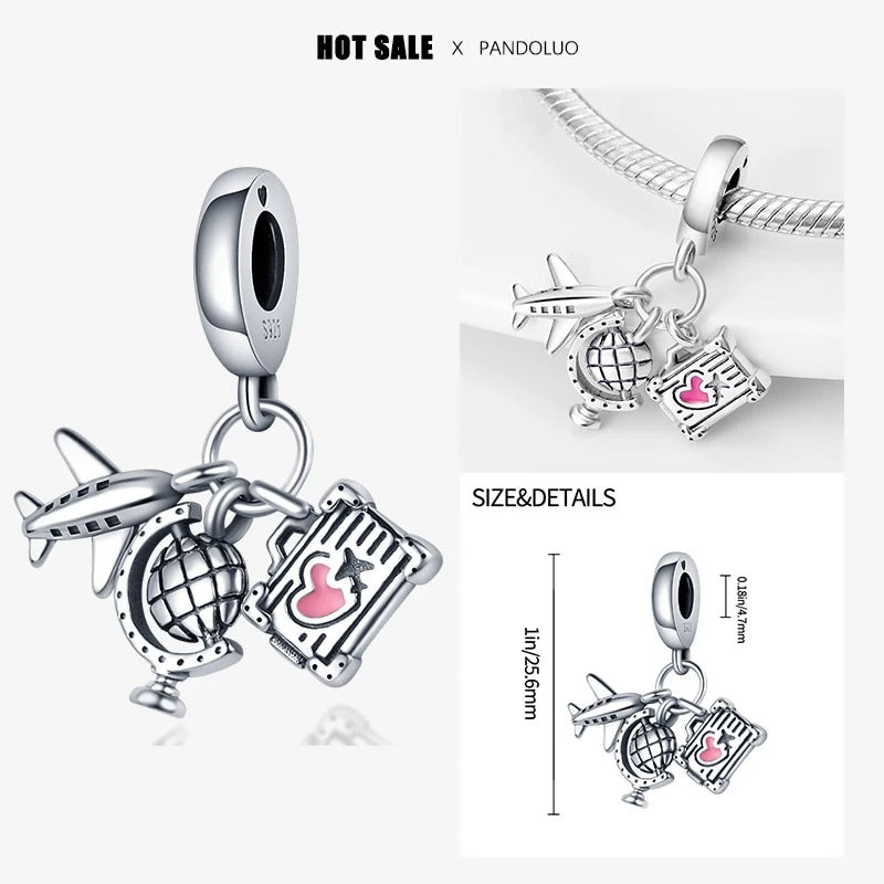 Thumbnail: 2024 New in Hot Sale Original Charm Beads Fit Pandora Bracelet For Women 925 Si