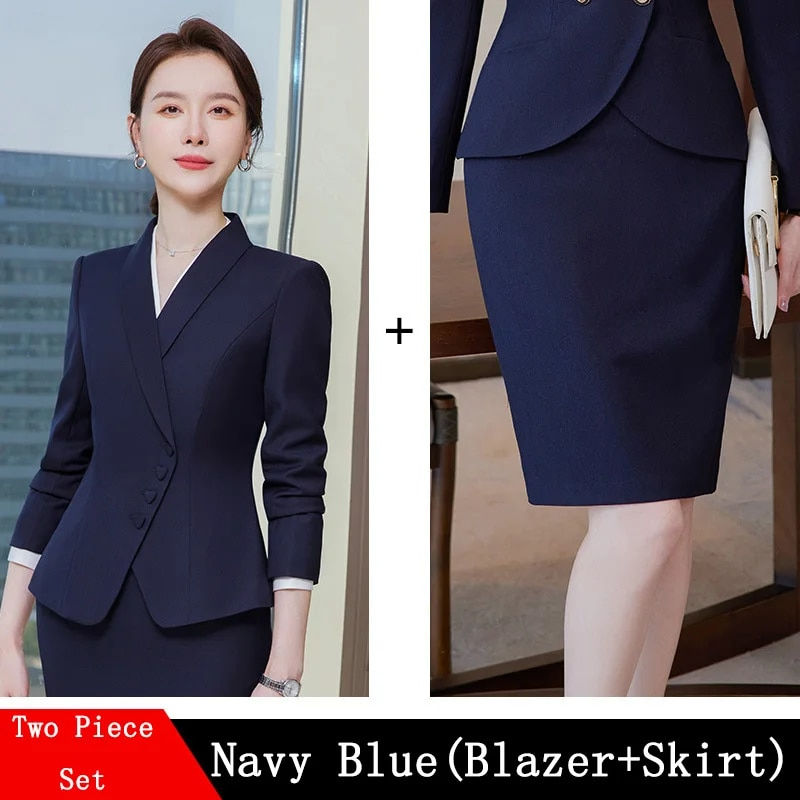 Miniature : Novelty Blazers Suits Spring Long Sleeve Formal Professional Business Work Wear