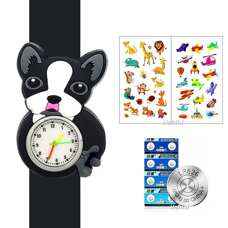Thumbnail: 2024 New Exquisite Children Watches 2-14 Years Old Baby Study Time Toy Slap Bra