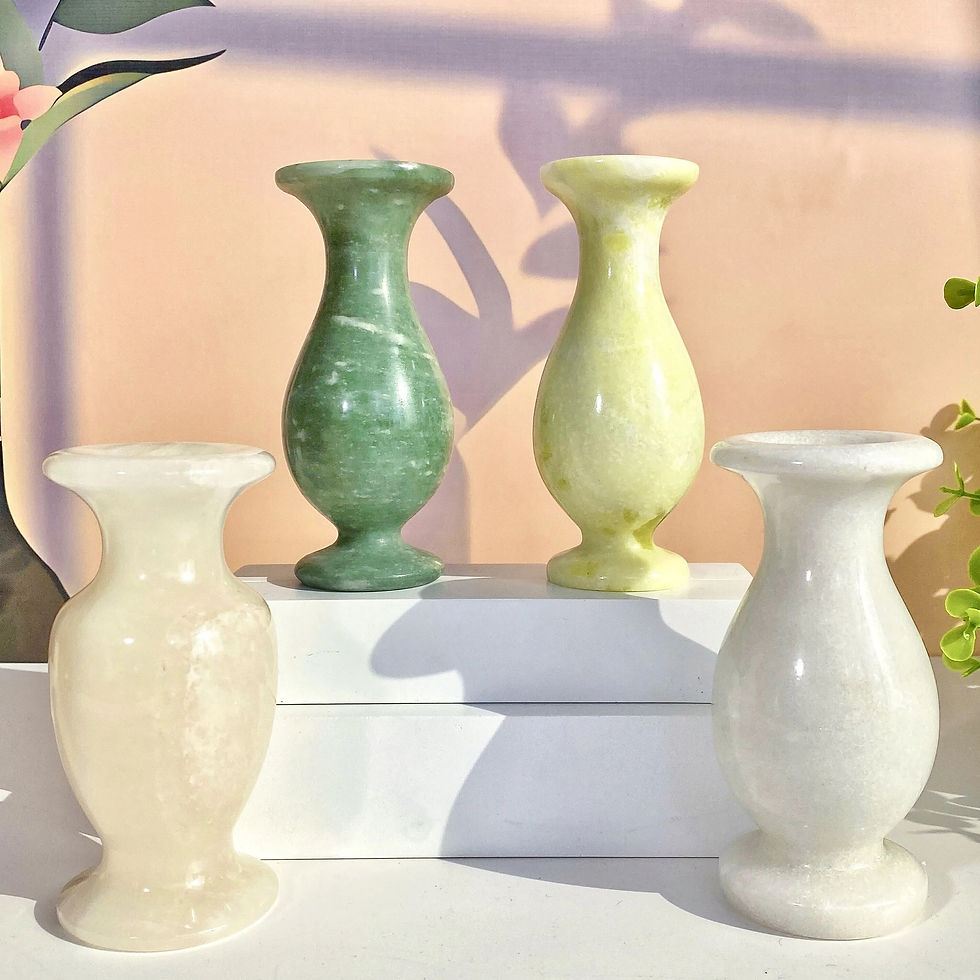 Thumbnail: 1PC High Quality Vase Carving Natural Crystal Carving,Gemstone Jewelry,Glitter,