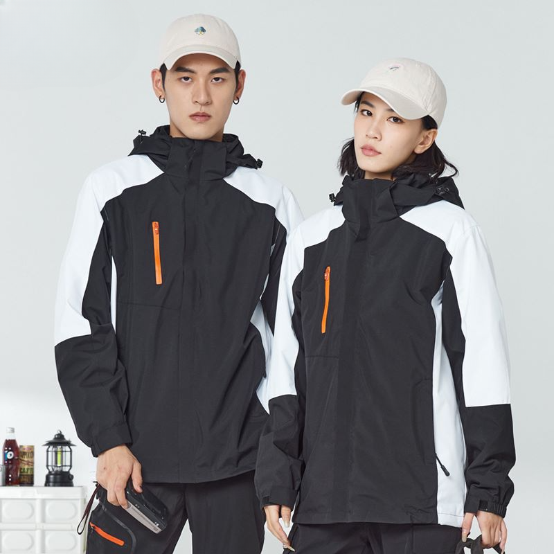 Thumbnail: Hardshell Jacket 3-in-1 Men's and Women's Winter Two-piece Set Removable Windpr