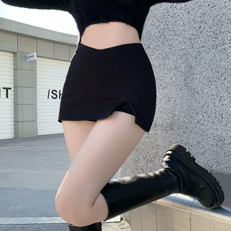 Thumbnail: Gidyq Women Cute Split Shorts Skirt Summer Korean High Waist Office Ladies Mini