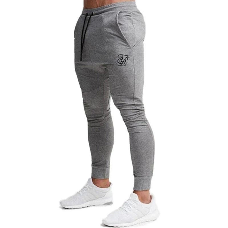 Thumbnail: Sik Silk Men's Pants Fitness Skinny Trousers Spring Elastic Bodybuilding Pant W