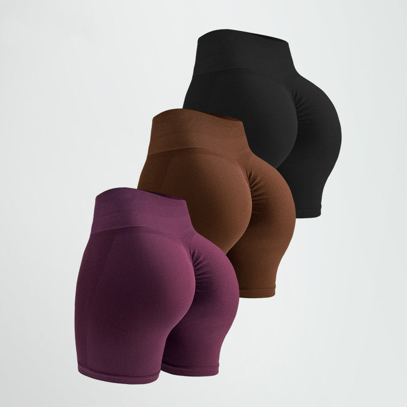 Thumbnail: Seamless European And American Yoga Pants Peach Hip Sports