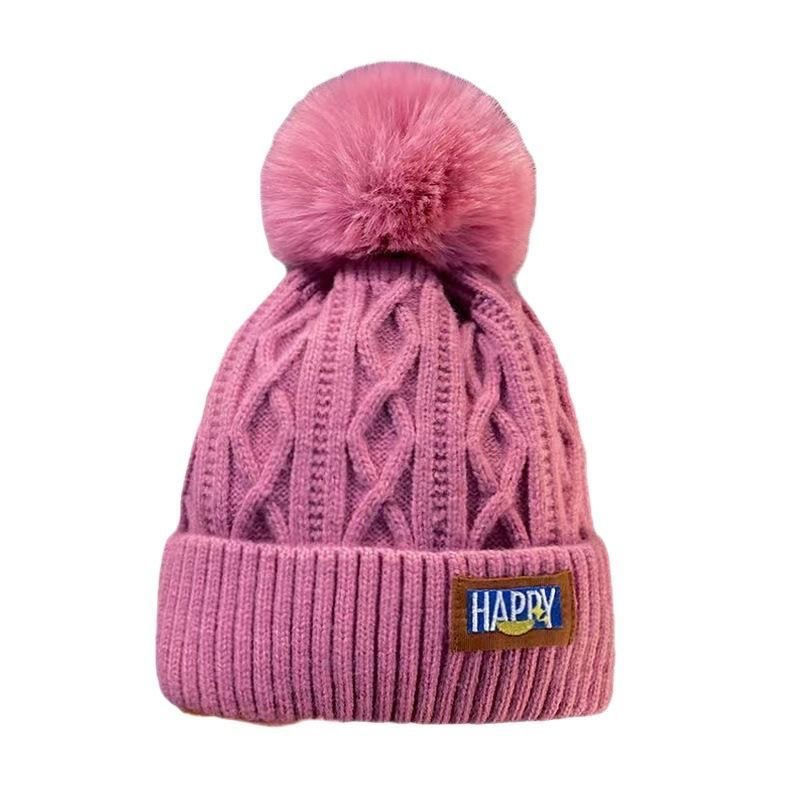 Miniatura: Winter Fleece-lined Woolen Thickened Warm Knitted Hat