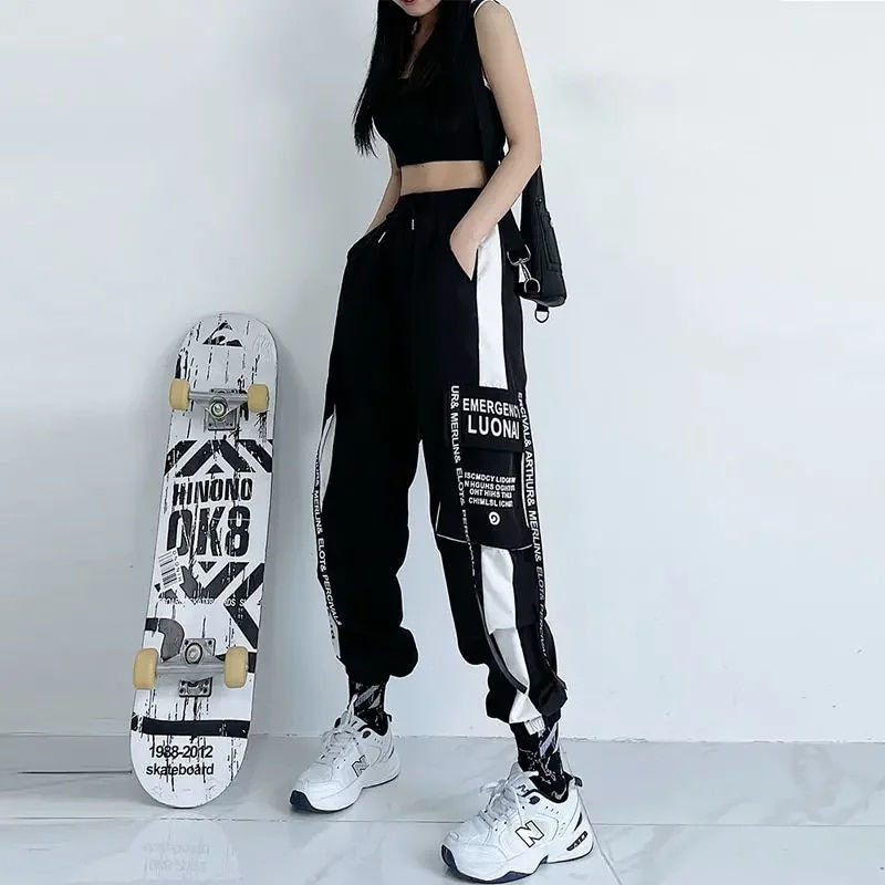 Miniatura: Pants Women Trendy Ins Super Hot Street Beaming Overalls 2024 New Slim High Wai