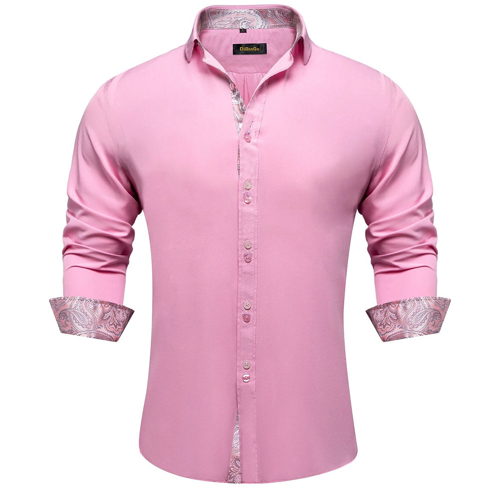 Miniature : Designer Men's Shirts with Contrasting Colors Collar and cuff 2023 New Casual S