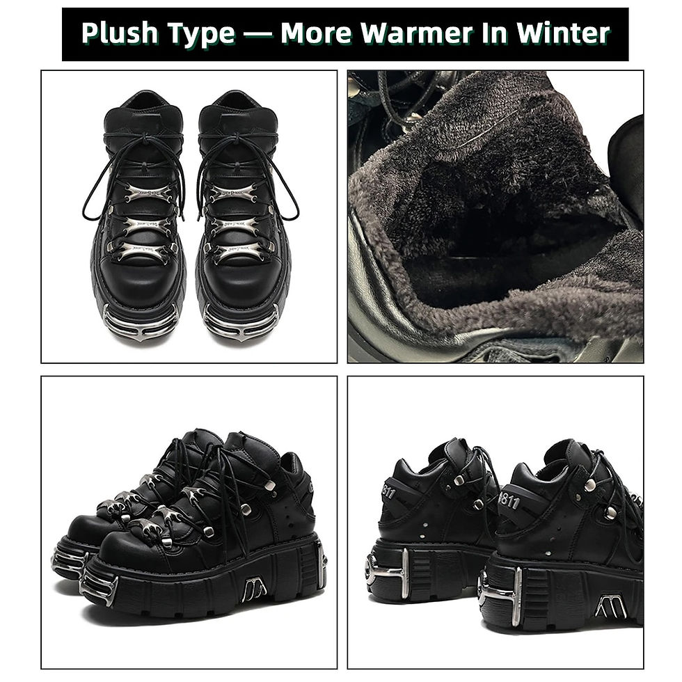 Thumbnail: 2023 NEW Punk Style Women Shoes Lace-up heel height 6CM Platform Shoes Woman Go