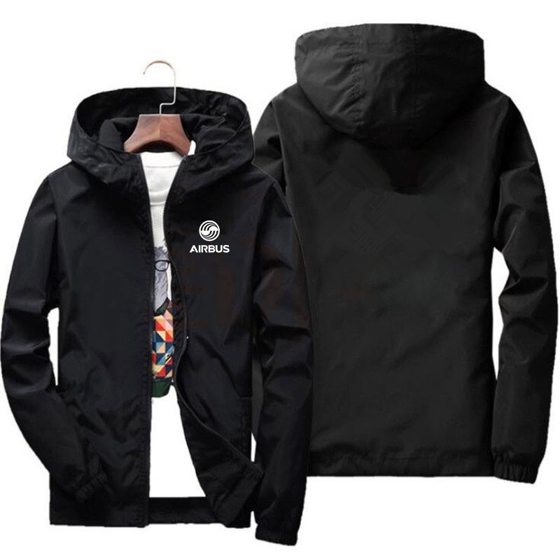 Thumbnail: 2024 New Autumn Men's AIRBUS AVIATION Flight Windbreaker Jacket Hooded Coat Thi