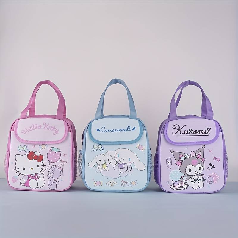Thumbnail: 1pc Cute Sanrio Insulated Fashionable Lunch Bag - Reusable, Foldable, Zipper Cl
