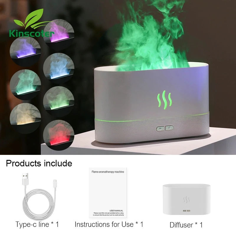 Thumbnail: Kinscoter Aroma Diffuser Air Humidifier Ultrasonic Cool Mist Maker Fogger Led E