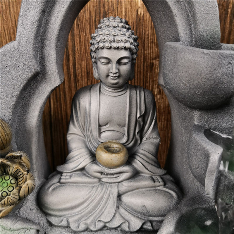 ภาพขนาดย่อ: Indoor Air Humidifie Waterfall Fountain Office Tabletop Relaxation Fountain Vie