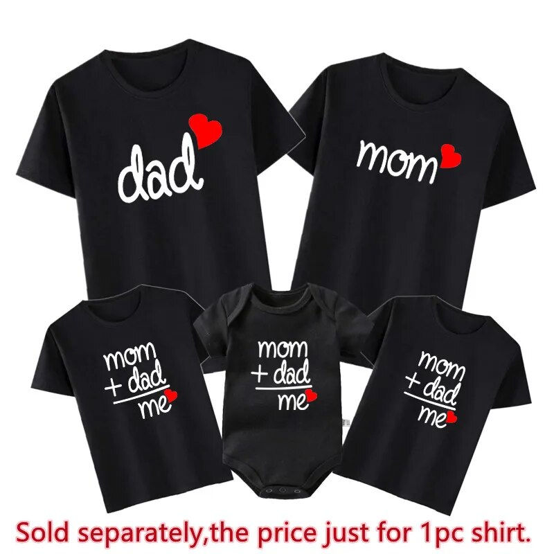 Miniatura: Mom Dad Me Family Matching Outfits Father Daughter Son Clothes Look Tshirt Dad