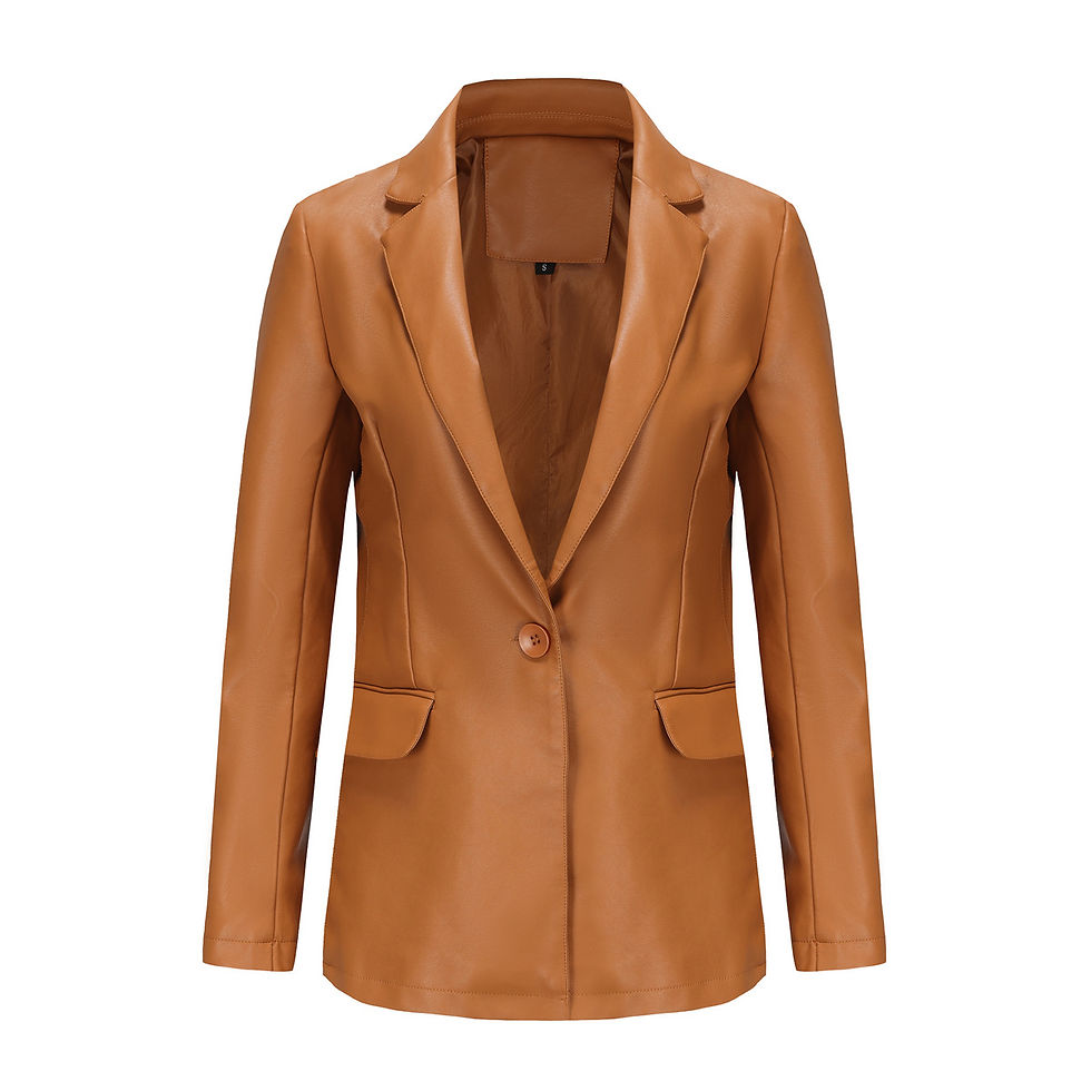 Thumbnail: 2024 Spring Autumn Women's Fur Coats Female Suit Jacket Women's Single Button C