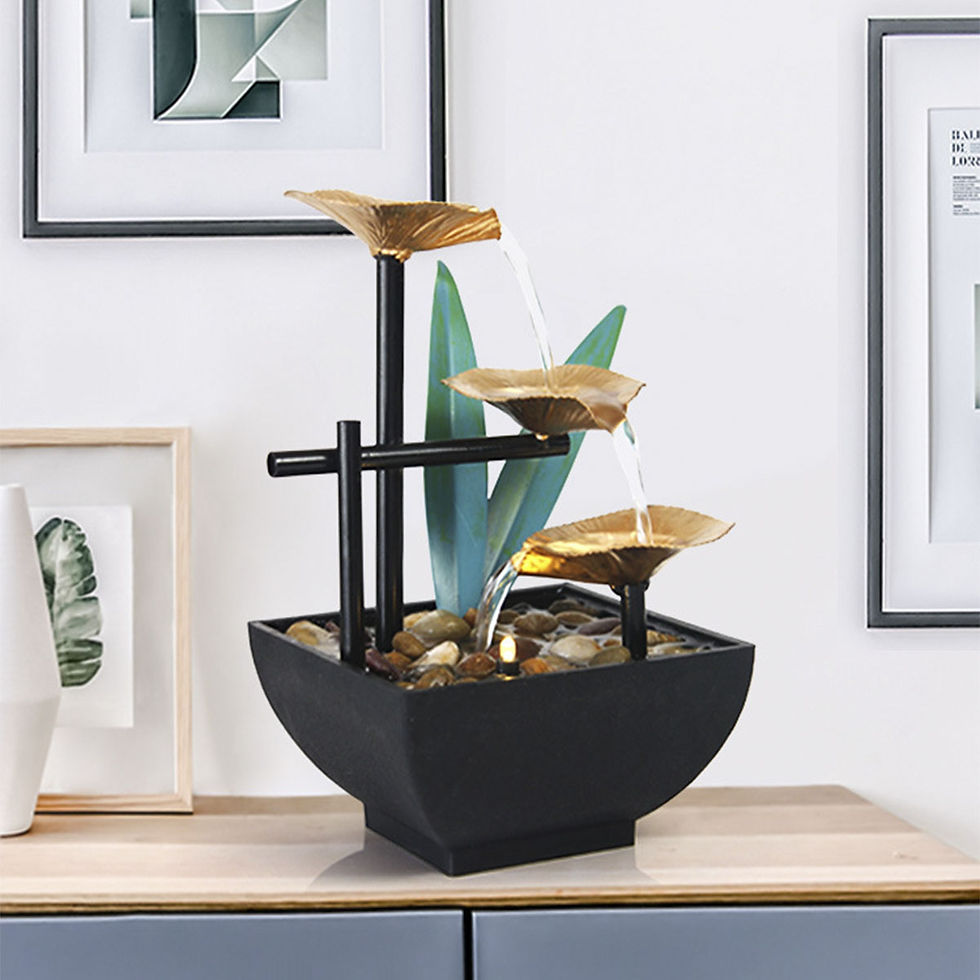Thumbnail: Tabletop Fountain Desktop Fountain 3-Tier Indoor Relaxation Fountain Tabletop O