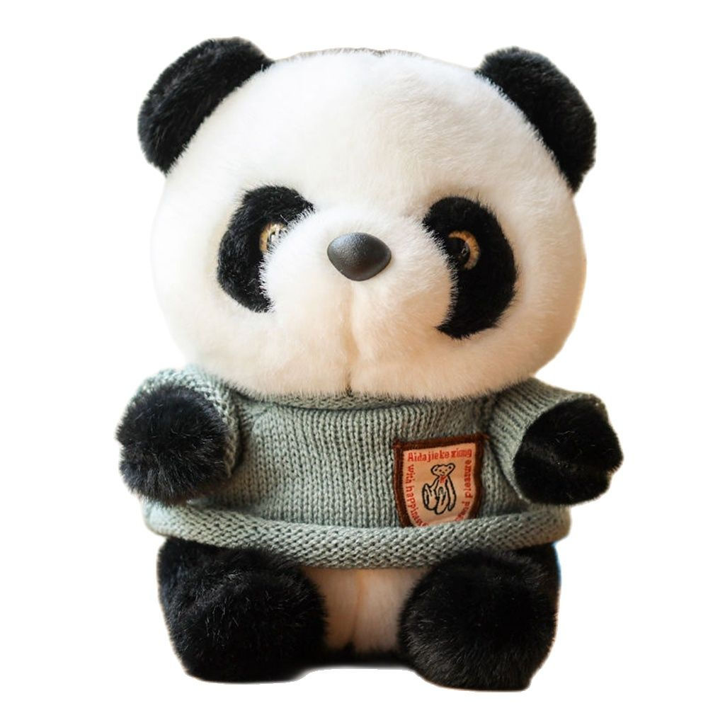 25CM Cute Panda Plush Toy Chinese National Treasure Chuanhoodie Sweater Doll Fe