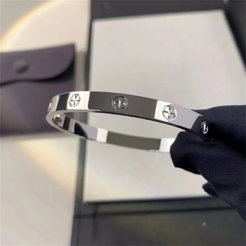 Thumbnail: 2023 New Design Gold Color Zircon And Cross Nut Nail Bracelet Gold & Bangle For