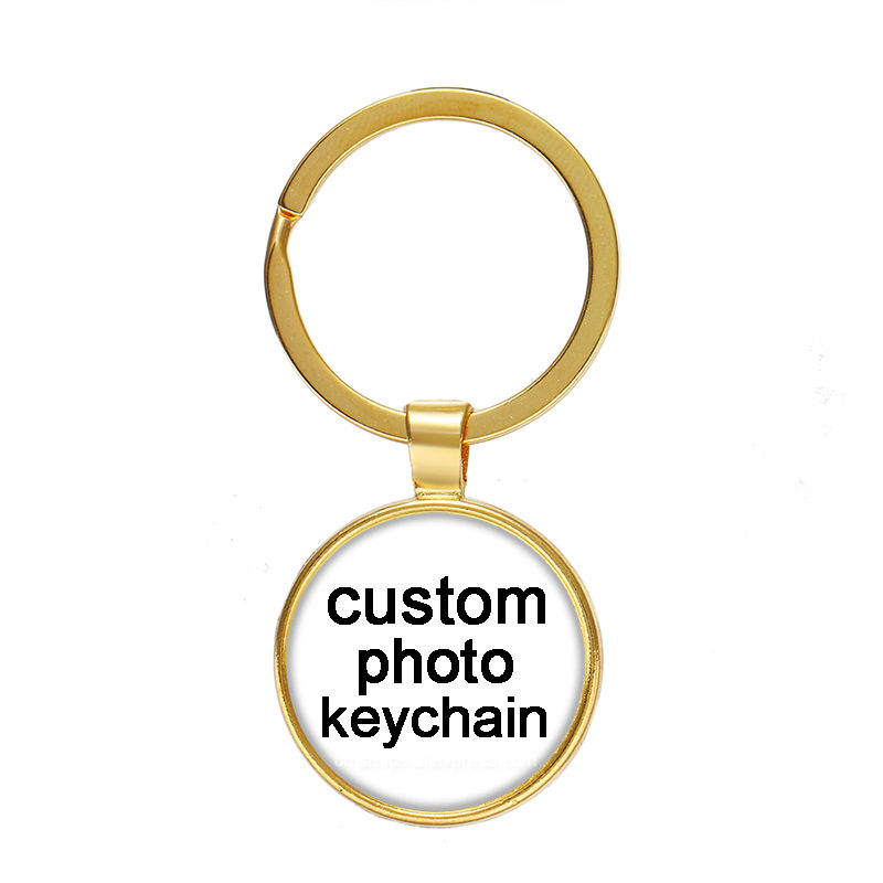 Sīktēls: Personalized Custom Black/Golden/Bronze/Silver plated Keychain Photo Family LOG