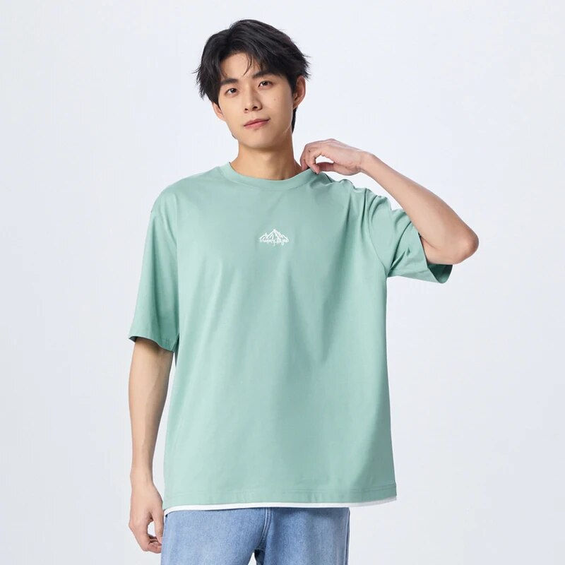 Miniatura: Semir Short-sleeved T-shirt Men 2023 Summer New Loose White T-shirt Printed Out