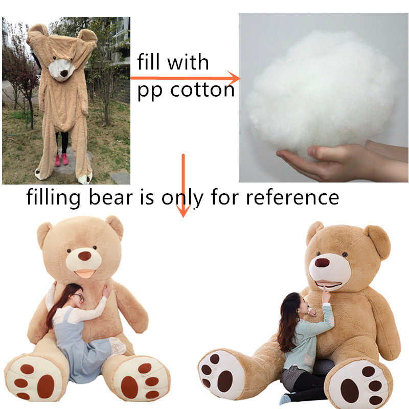 ภาพขนาดย่อ: 100cm-200cm America Giant Teddy Bear Plush Toys Soft Teddy Bear Skin Popular Bi
