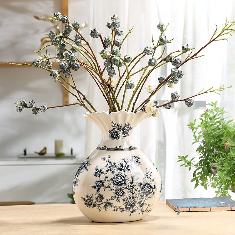 Thumbnail: Creative money bag, ceramic vase, home decoration, living room, American style