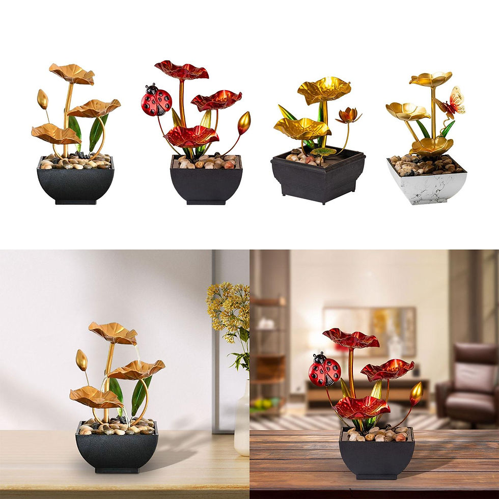 縮圖：Tabletop Fountain Traditional Fengshui Easy to Use Indoor Relaxation Indoor Dec