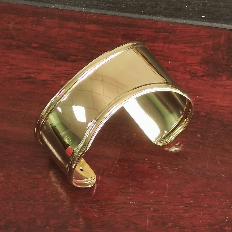 Sīktēls: KDLUN Punk Smooth Metal Cuff Bracelets & Bangles For Women Statement Opened All