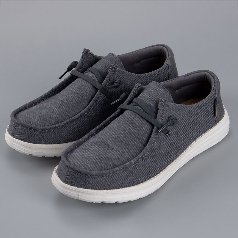 Thumbnail: Men Loafers Fashion Canvas Shoes