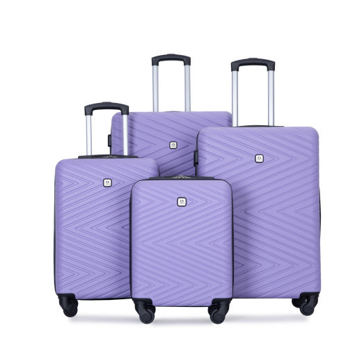 תמונה ממוזערת: Travelhouse Luggage set 4-Piece ABS Suitcase With Spinner Wheels,24 Inch and 28