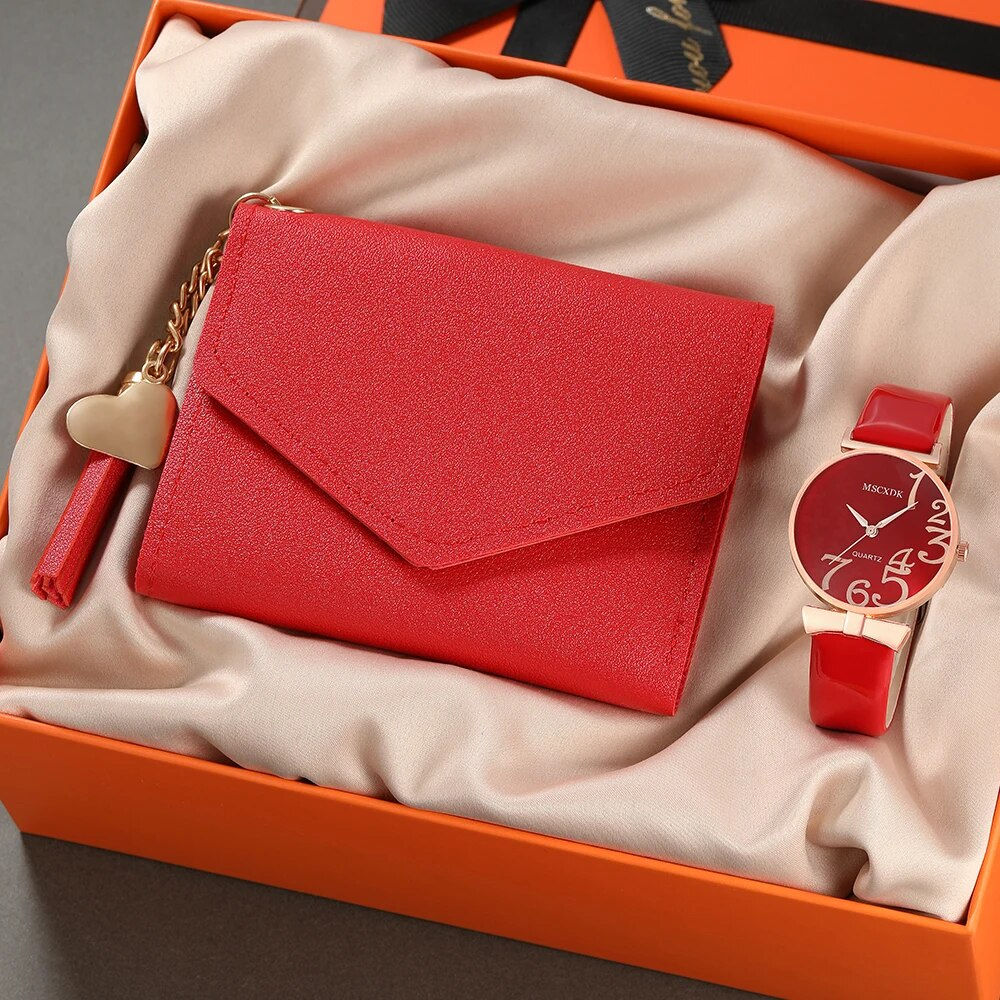 Female Fashion Watch Simple Leather Quartz Wristwatches Women Tassel Pendant Wa
