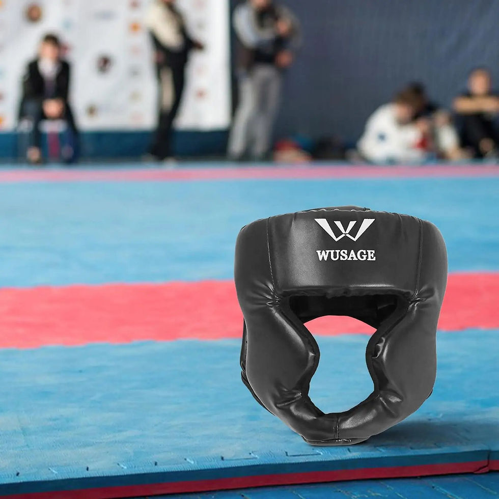 Thumbnail: Boxing Helmet Headgear Protective Gear Training Adults Kids Equipment For Sparr