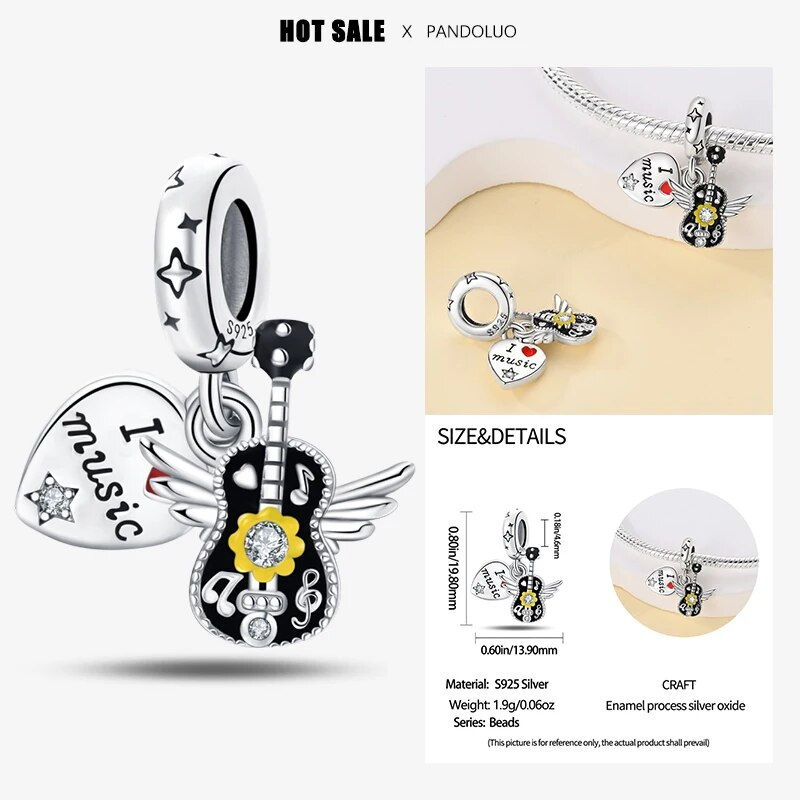 Thumbnail: Charms 925 Original Fit Pandora 925 Original Charm Bracelet Women 925 Silver Ho